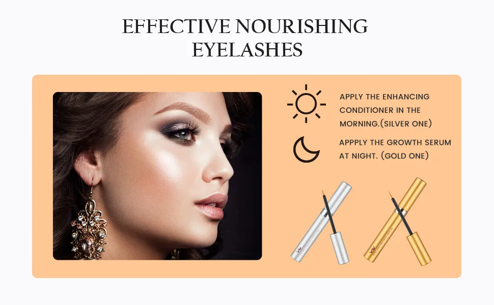 Eyelash Growth Serum Kit, Eyelashes & Eyebrows Booster - Essential Serum (5 mL) & Enhancing Conditioner (5 mL) for stronger, Thicker Eyelashes & Brows - product information 4