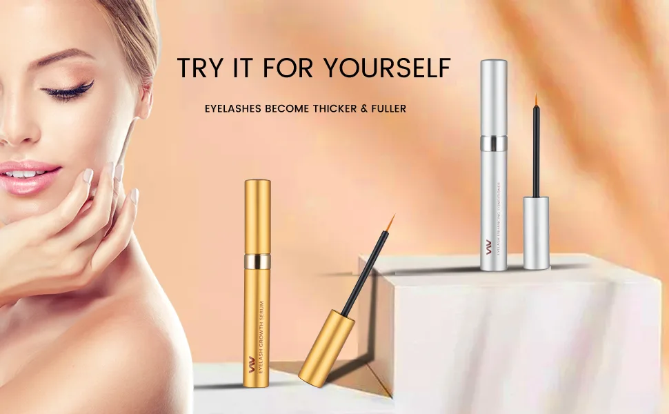 Eyelash Growth Serum Kit, Eyelashes & Eyebrows Booster - Essential Serum (5 mL) & Enhancing Conditioner (5 mL) for stronger, Thicker Eyelashes & Brows - product information 5
