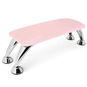 Big Nail Arm Rest Cushion, Microfiber Leather Manicure Hand Rest, Professional Nail Hand Rest Cushion Pillow Stand (Pink) - product information 5