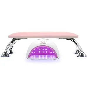 Big Nail Arm Rest Cushion, Microfiber Leather Manicure Hand Rest, Professional Nail Hand Rest Cushion Pillow Stand (Pink) - product information 8
