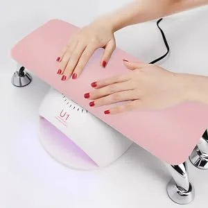 Big Nail Arm Rest Cushion, Microfiber Leather Manicure Hand Rest, Professional Nail Hand Rest Cushion Pillow Stand (Pink) - product information 9