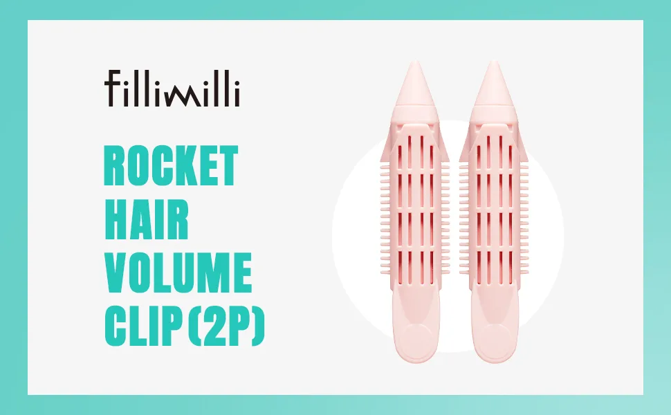 FILLIMILLI Rocket Hair Volume Clip 2 Pcs - Comb Shaped Hair Holding Clip, Quick Hair Volume Solution, Bouncy Hair Styling Clip - fillimilli rocket hair volume clips