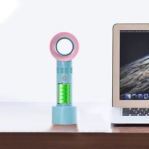 Kugge Mini Bladeless Eyelash Fan Dryer, Portable Upgraded 2000mAh Rechargeable Handheld Lash Fan for Eyelash Extension Application (Black) - USB Mini Fan for Eyelash Extensions