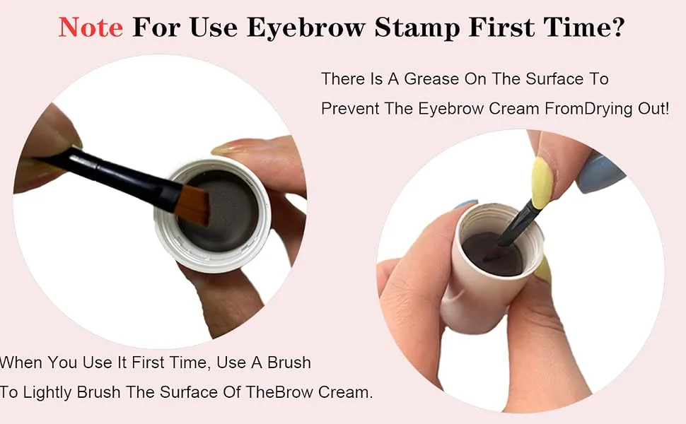 EyeBrow Stamp Stencil Kit Eyebrow Stamp Kit Eyebrow Stencils Shaping Kit Eyebrow Stencil Kit(Dark Brown) - Eyebrow Stamp Stencil Kit