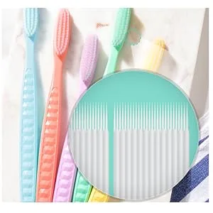 WANGTA Toothbrush 4pcs, Twice as Wide as Regular Brush Head, Wide Toothbrush, Long Brush Head, More Comfortable and Easier Brushing (Black Brush) - option3