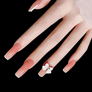 Extra Long Square Nail Tips - Misssix 504 Pcs XXL Square Press on Nails Clear Full Cover Nail Tips for Acrylic False Nail, 12 Sizes Square Full Cover Nail Tips - Long Nail Tips