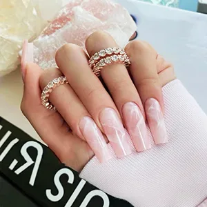 Extra Long Square Nail Tips - Misssix 504 Pcs XXL Square Press on Nails Clear Full Cover Nail Tips for Acrylic False Nail, 12 Sizes Square Full Cover Nail Tips - Nail Tips