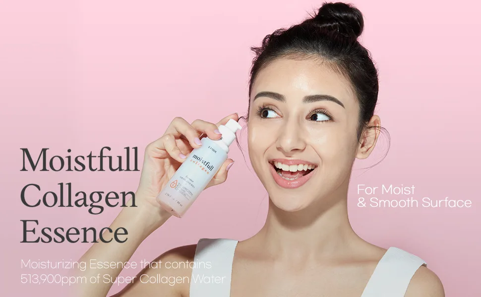 ETUDE Moistfull Collagen Essence 80ml (21AD) | Kbeauty | Moisturizing Long-Lasting Fast-Absorbing Essence for Sensitive Skin New Version (21AD) - Collagen Essence