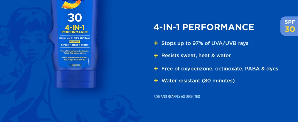 Coppertone SPORT Sunscreen SPF 30, Water Resistant Sunscreen Lotion, Broad Spectrum SPF 30 Sunscreen, Bulk Sunscreen Pack, 7 Fl Oz Bottle, Pack of 2 - coppertone, spf, sunscreen, sport sunscreen, sunblock, sun protection, lotion