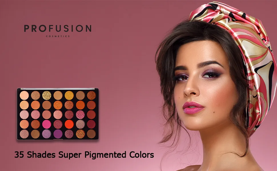 Profusion Cosmetics Mirage Palette- Ultra-soft Smooth and Skin-Friendly Long Lasting 35 Shade Pallete - product information 1