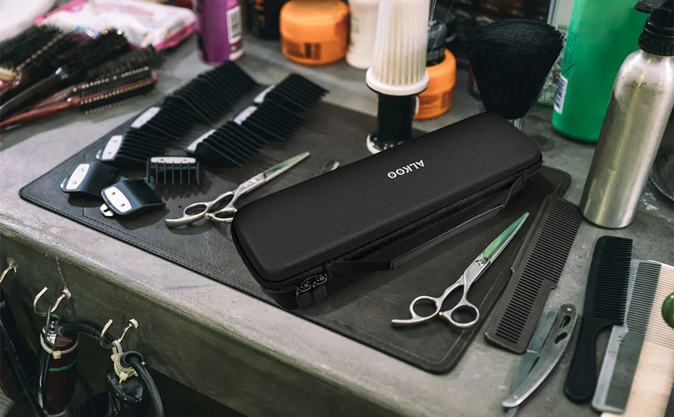 Grooming Clipper Blade Case, 12 Slots Storage Holder Organizer Compatible with Osterl Clipper Guards, Andis Blades, Wahl Clippers Different Size (Upgraded Black) - product information 6