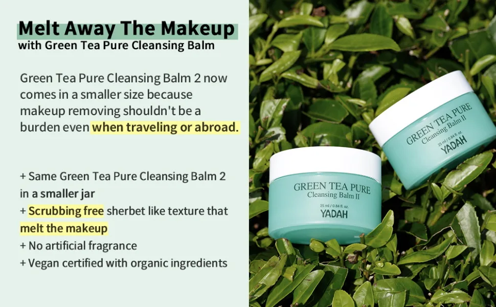 Yadah Green Tea Cleansing Balm 2 Mini (25ml) - product information 2