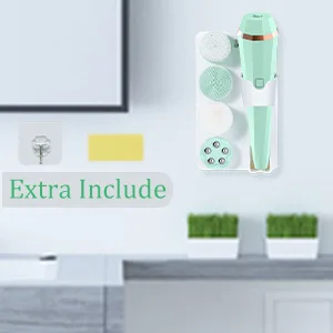 Facial Cleansing Brush, Xawy& Rechargeable Waterproof Face Brush 360° Spin Face Scrubber with 3 Modes 4 Face Brush for Deep Cleansing, Gentle Exfoliating, Removing Blackhead, Massaging - product information 7