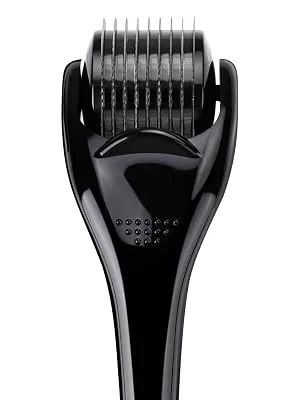 Microneedle Derma Roller for Body 540 Titanium Micro Needles for Stretch Marks Cosmetic Tool Black - derma roller needle