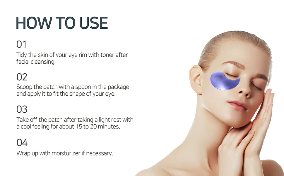PETITFEE Agave Cooling Eye Patch (60 pieces, 30 pairs) Cool Down, Skin-Fit, Moisturizing, Nourishing - product information 4
