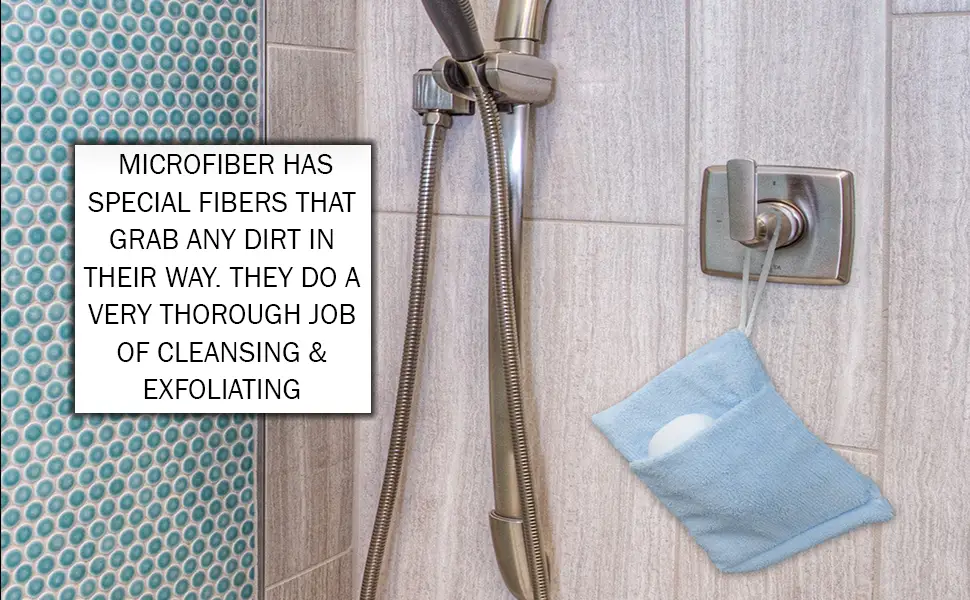 Evelots Soap Saver/Holder-Pocket Microfiber-Body Scrubber-Cleansing Exfoliation-Sponge Inside-On Rope-Set/3 - bottom