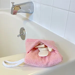 Evelots Soap Saver/Holder-Pocket Microfiber-Body Scrubber-Cleansing Exfoliation-Sponge Inside-On Rope-Set/3 - product information 6