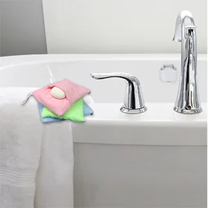Evelots Soap Saver/Holder-Pocket Microfiber-Body Scrubber-Cleansing Exfoliation-Sponge Inside-On Rope-Set/3 - product information 8