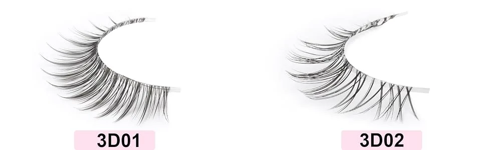 Kiromiro Eyelashes Wispy 10mm False Lashes Natural Look Fluffy 3D Mink Lashes Short Strip Lashes Pack 10mm Clear Band - details of wispy lashes pack