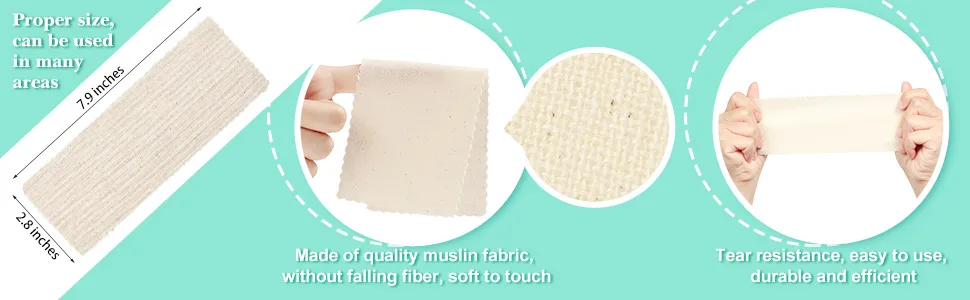 Muslin Strips for Waxing Muslin Cloth Wax Strips Muslin Epilating Waxing Strips Natural Large Cloth Epilating Strips for Hair Removal (200) - product information 2