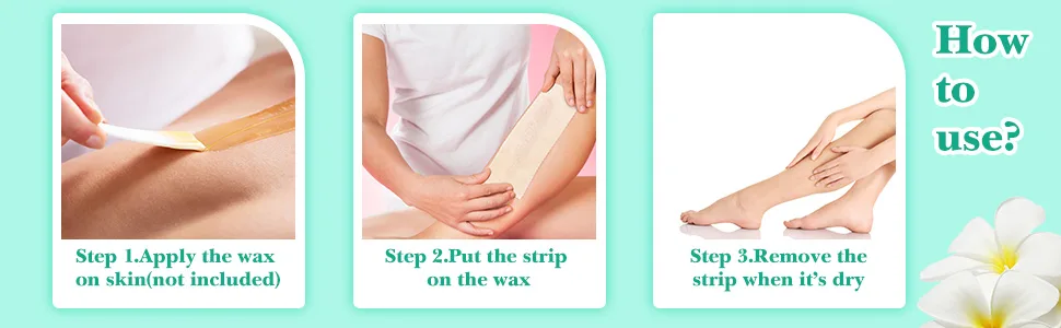 Muslin Strips for Waxing Muslin Cloth Wax Strips Muslin Epilating Waxing Strips Natural Large Cloth Epilating Strips for Hair Removal (200) - product information 3