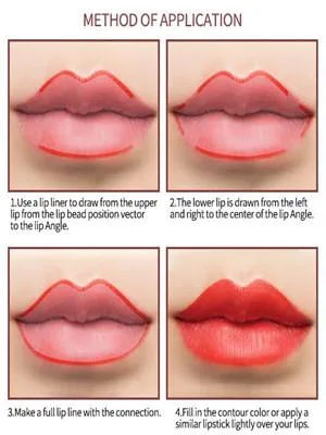 MAEPEOR Matte Lipliner and Eyeliner Kit 3 PCS Smoothly Creamy Lipliner and Eyeliner Pen Set for Daily Wear (3PCSKit 2) - How to apply the Lipliner and Eyeliner