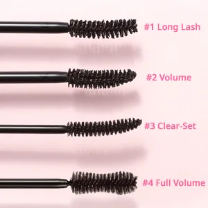 Peripera Ink Black Mascara | Lengthening, Thick, Waterproof, Smudge Proof, Long Lasting, Not Animal Tested | (0.3 Ounce, 04 Full Volume Curling) 0.3 Ounce 04 Full Volume Curling - brush comparison