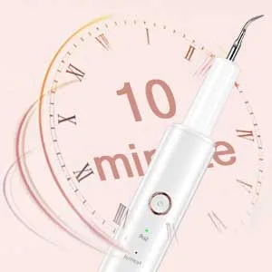 Plaque Remover for Teeth, Electric Tooth Cleaner Tartar Remover for Teeth with LED Light,4 Modes Rechargeable Teeth Cleaning Kit with Dental Tools, 2 Replaceable Heads - 10 minute
