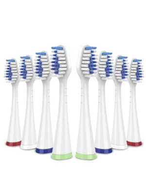 Replacement Toothbrush Heads for Complete Care 5.0/9.0 (CC-01/WP-861), STRB-8WW, (8-Pack, White) - replacement toothbrush heads for waterpik complete care 5.0/9.0
