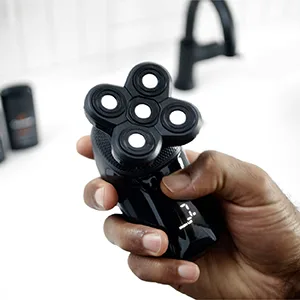 GROOMIE BaldiePro - Cordless Head Shavers for Bald Men - Comfort Head Shaver - Bald Head Care for Men - Easy Use Palm Shaver for a Smooth Bald Shave - Ergonomic Shavers for Bald heads - Balding Shaver - cordless sweat personal replacement bald machine blades circular shine moisturizer shaverfor heqd