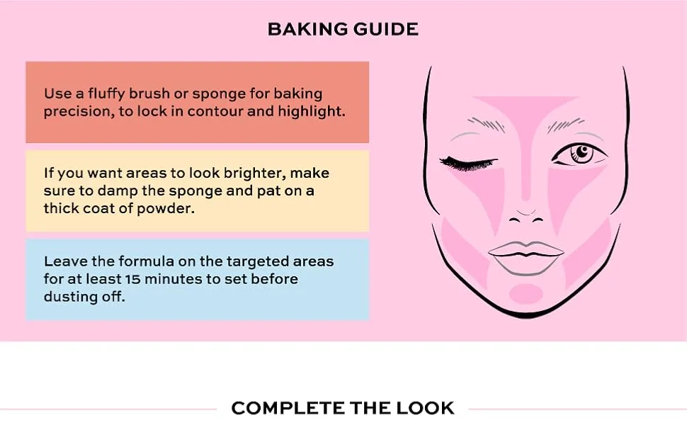 Makeup Revolution Loose Baking Powder, Make Up Setting Powder, Provides Long-lasting Coverage, Reduces Shine, For Medium Skin Tones, Lace, 32g - Loose baking powder set makeup no shine balance skin tone brightening effect makeup revolution