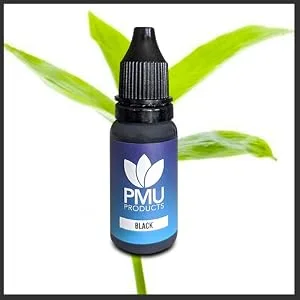 Microblading Practice Ink 15ml – Training Black Practice Ink for Pens, Needles and Practice Skins – Microblading Pigment for Beginners and Professionals (Black) - Plant Based Practice Ink