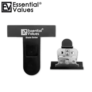 Essential Values Blade Setter #04880, Compatible with Andis Outliner Blades | The Alignment Tool for Tighter, Sharper, Cleaner Cuts, and Fades - T blade setter