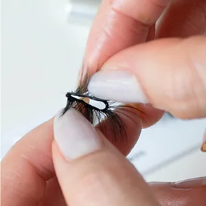 Clear Eyelash Glue Super Strong Hold Eyelash Adhesive Waterproof Eyelash Glue Sensitive Eyes Lash Glue for False Lashes 0.18 oz - Apply your lash glue strategically