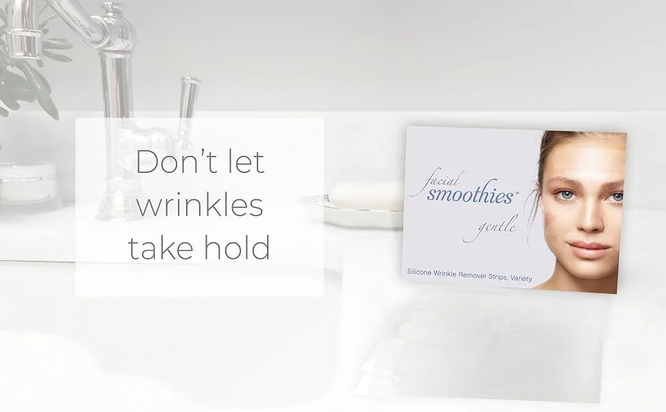 Facial Smoothies Gentle Silicone Wrinkle Remover Strips, Variety - wrinkle patch triangle botox alternative wrinkle remover anti-wrinkle elevens 11s 11