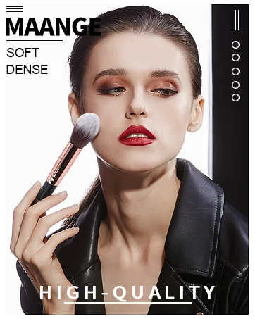 Makeup Brushes,MAANGE 10 PCs Travel Professional Makeup Brushes Set with Case,Foundation Kabuki Blush Eyeshadow Make Up Brush with Makeup Sponge and Brush Cleaner(Blackgold) - Make up brushes