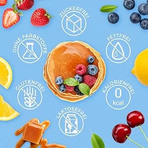 GreatVita Flavour Drops Cherry 30 ml | calorie-free flavour drops for yoghurt shakes cakes sugar-free - flavour drops