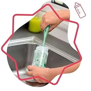 Badabulle Bottle Brush for Baby Bottles Soft Green - product information 2
