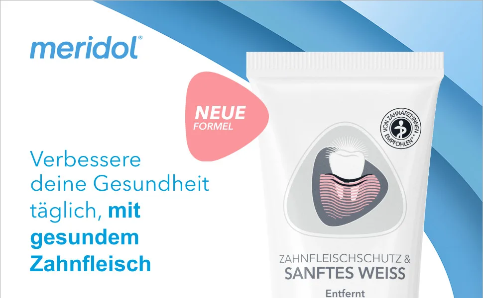 Meridol toothpaste gentle white 75 ml - antibacterial effect toothpaste protects against gum infections for naturally white teeth 75 ml (1 -pack) gentle white - product information 1