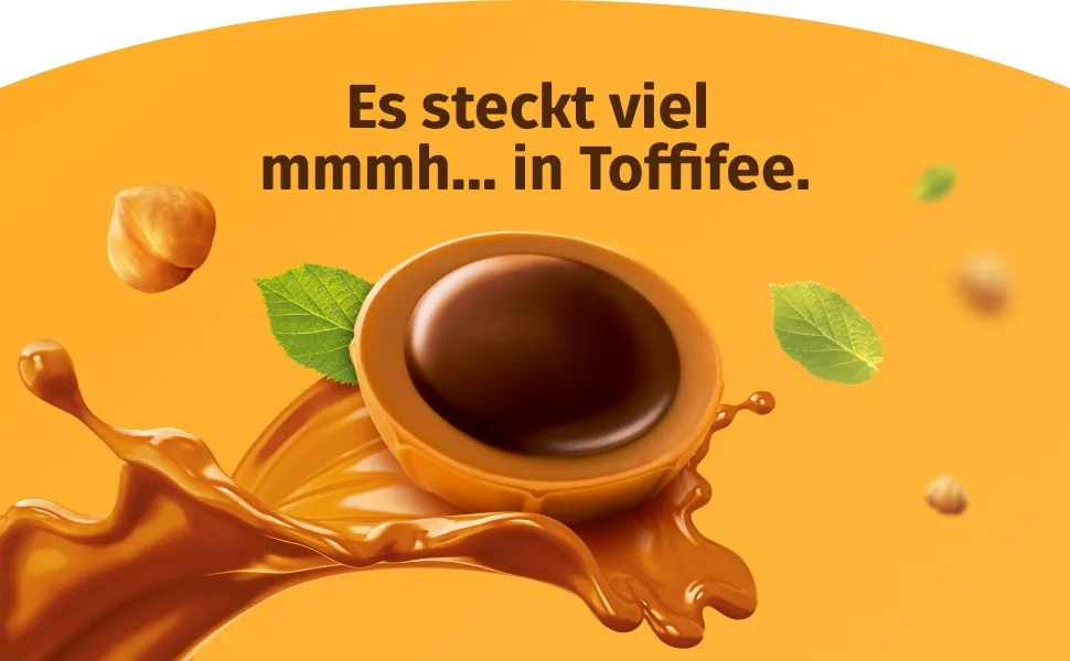 Toffifee 1 x 400g Maxi Pack Hazelnut in Caramel with Nougat Cream and Chocolate Hazelnut 1 x 400g - box chocolate dankeschön geburtstag geschenk haselnuss haselnüsse karamell karamellbonbons klein