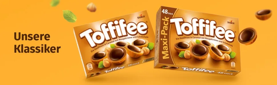 Toffifee 1 x 400g Maxi Pack Hazelnut in Caramel with Nougat Cream and Chocolate Hazelnut 1 x 400g - box chocolate dankeschön geburtstag geschenk haselnuss haselnüsse karamell karamellbonbons klein