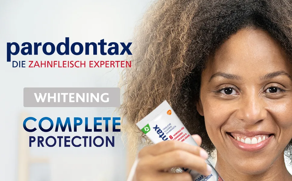 Parodontax Complete Protection Whitening Toothpaste for gum problems 75 ml 75 ml (1 pack) Pepper - Complete protection whitening