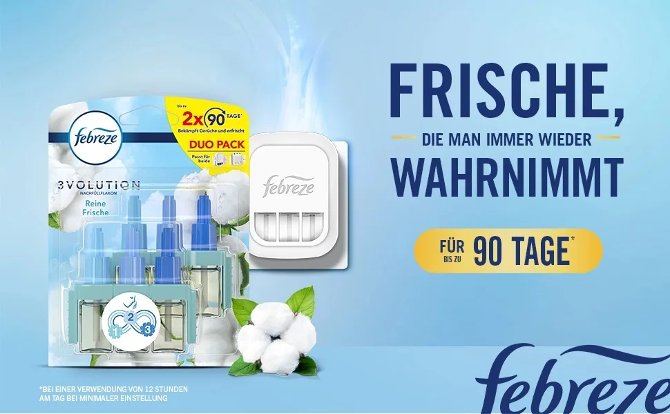 Febreze 3Volution ZERO% Orchid Air Freshener Refill Room Fragrance and Air Freshener (Pack of 3) - product information 1