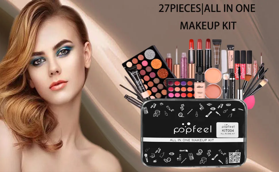 Full Makeup Kit For Women, All-in-One Makeup Set, Makeup Gift Set for Girls Makeup Essential Starter Kit Includes Lip Gloss Blush Brush Eyeshadow Foundation - product information 2