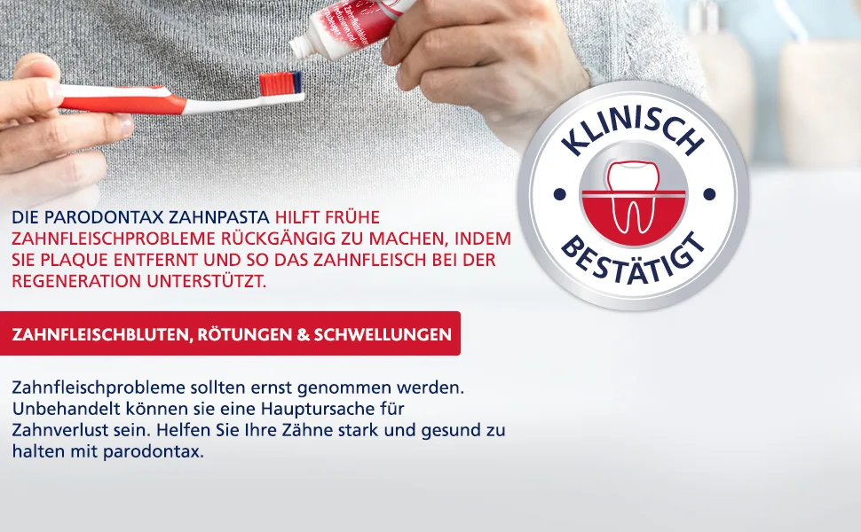 Parodontax Classic fluoride -free toothpaste without fluoride helps to reduce and prevent gum bleeding 1 x 75ml 75 ml (1 Pack) - Klinisch Bestätigt
