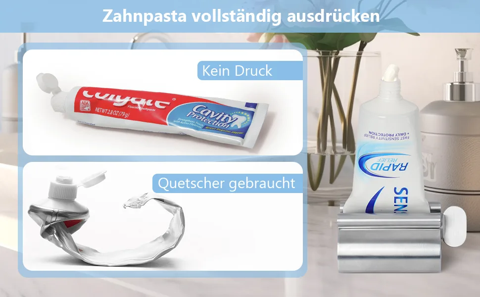 Civilian tube squeezer toothpaste tube presser stainless steel 2-pack squeeze as a toothpaste holder stand suitable for toothpaste oil paint hand cream or ointment regular - toothpaste squeezer