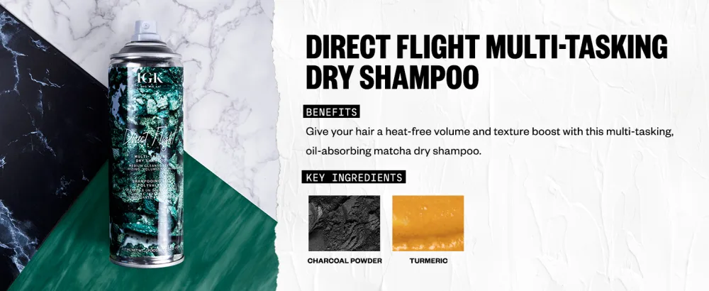 IGK DIRECT FLIGHT Multi-Tasking Dry Shampoo 6.3 Ounce (Pack of 1) - direct flight dry shampoo for texture