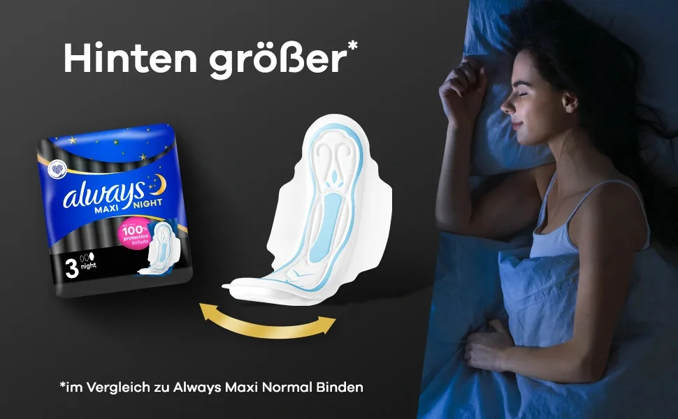 Always Maxi Profresh Night Women Binding (size 3) 10 pieces neutralizes smells super fit super absorbing individually packaged 10 pieces (1 Pack) Profresh night - always