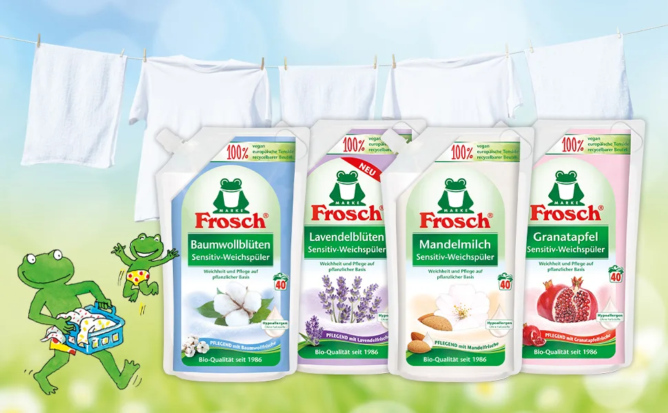 Frosch Sensitive Fabric Softener Cotton Blossom 1 l - Weichspüler Sortiment