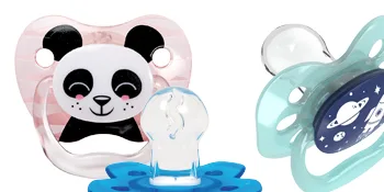 Dr. Brown's Prevent T2 Night Pacifier Silicone 6-18 Months Blue Pack of 2 - Dr.Brown